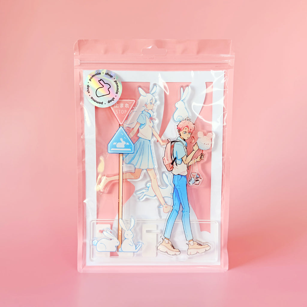 Rabbits Street - Stand acrylique