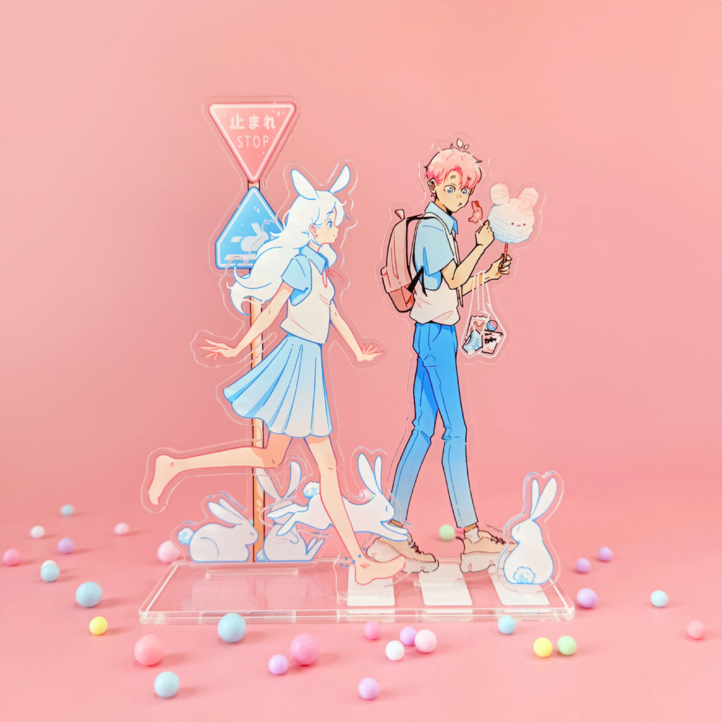 Rabbits Street - Stand acrylique